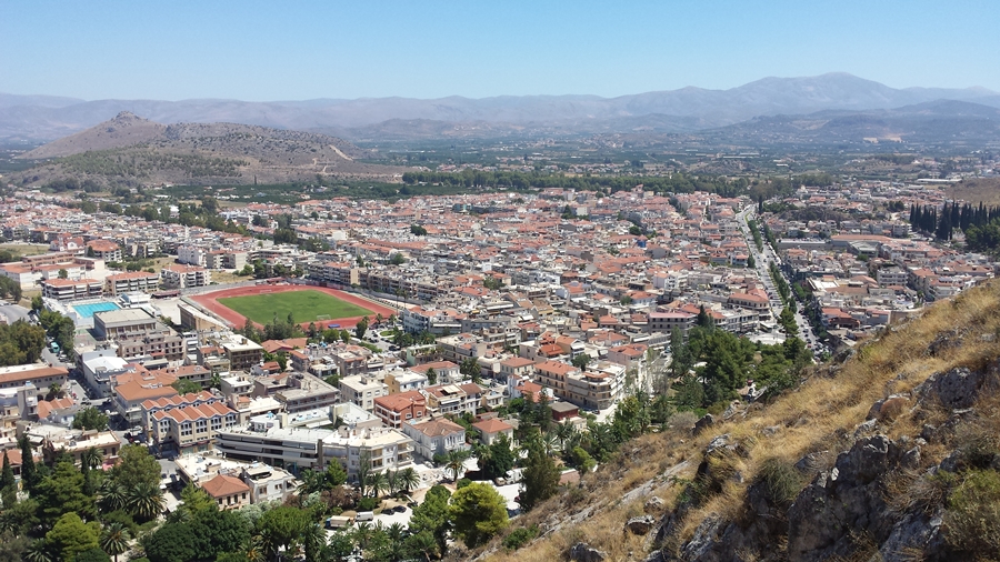 Nafplio from stairs